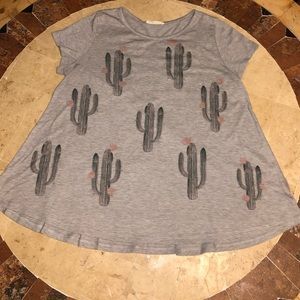 CUTE!!!!! Cactus shirt size Large